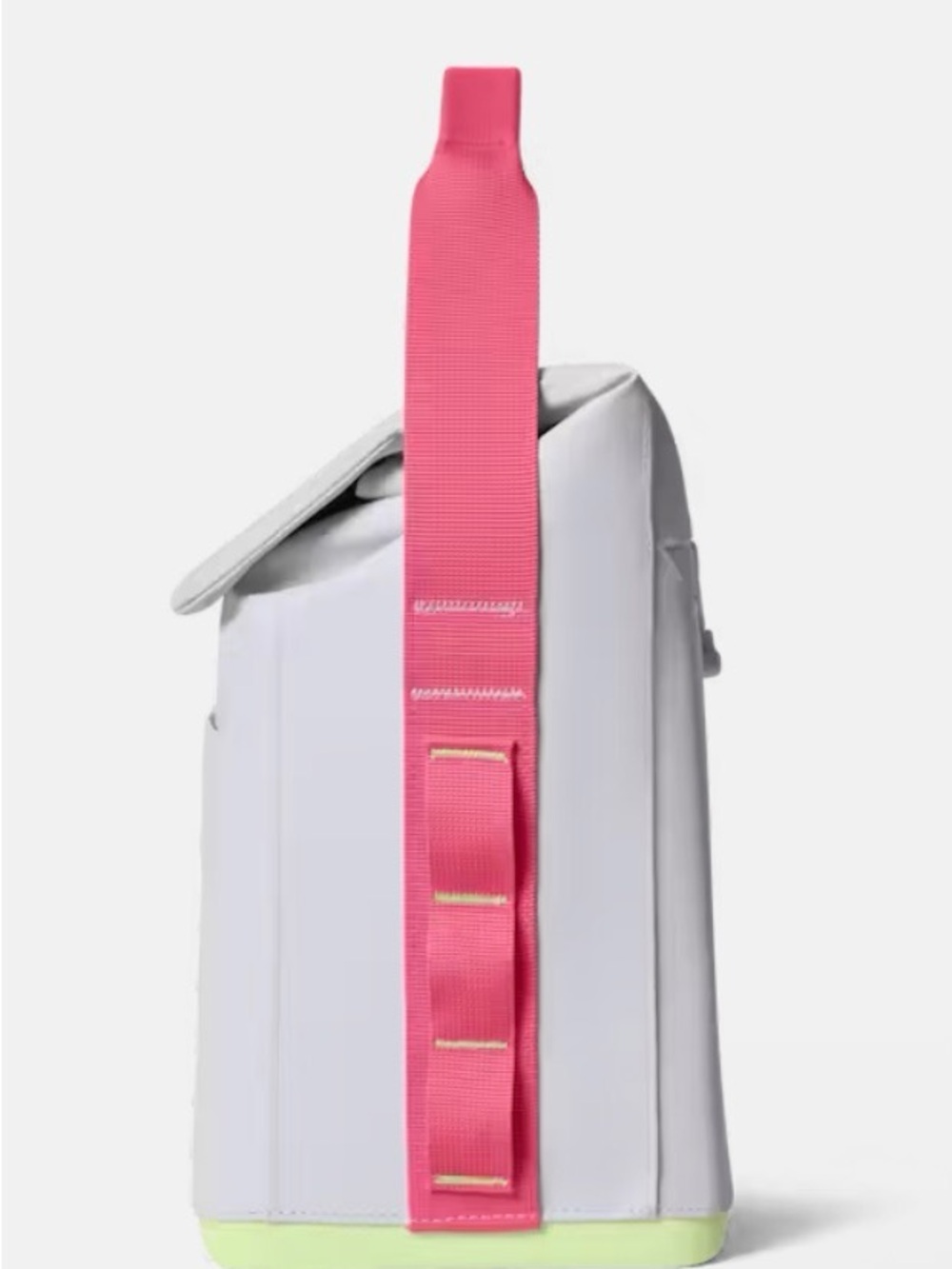 Yeti Soft Cooler Pack in Light Gray with Pink Strap and Neon Yellow Accents - Picture 2 of 4